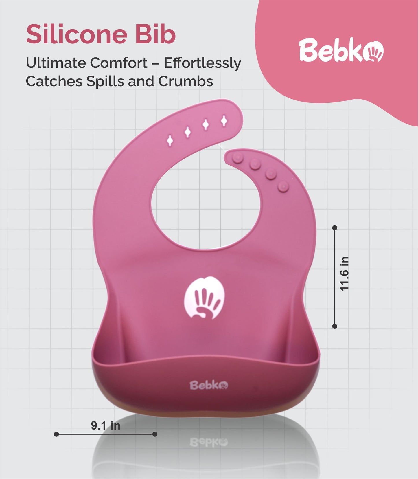 Bebko My First Baby Feeding Set | Silicone Baby Weaning Set of 6 Pcs | Tableware Kit