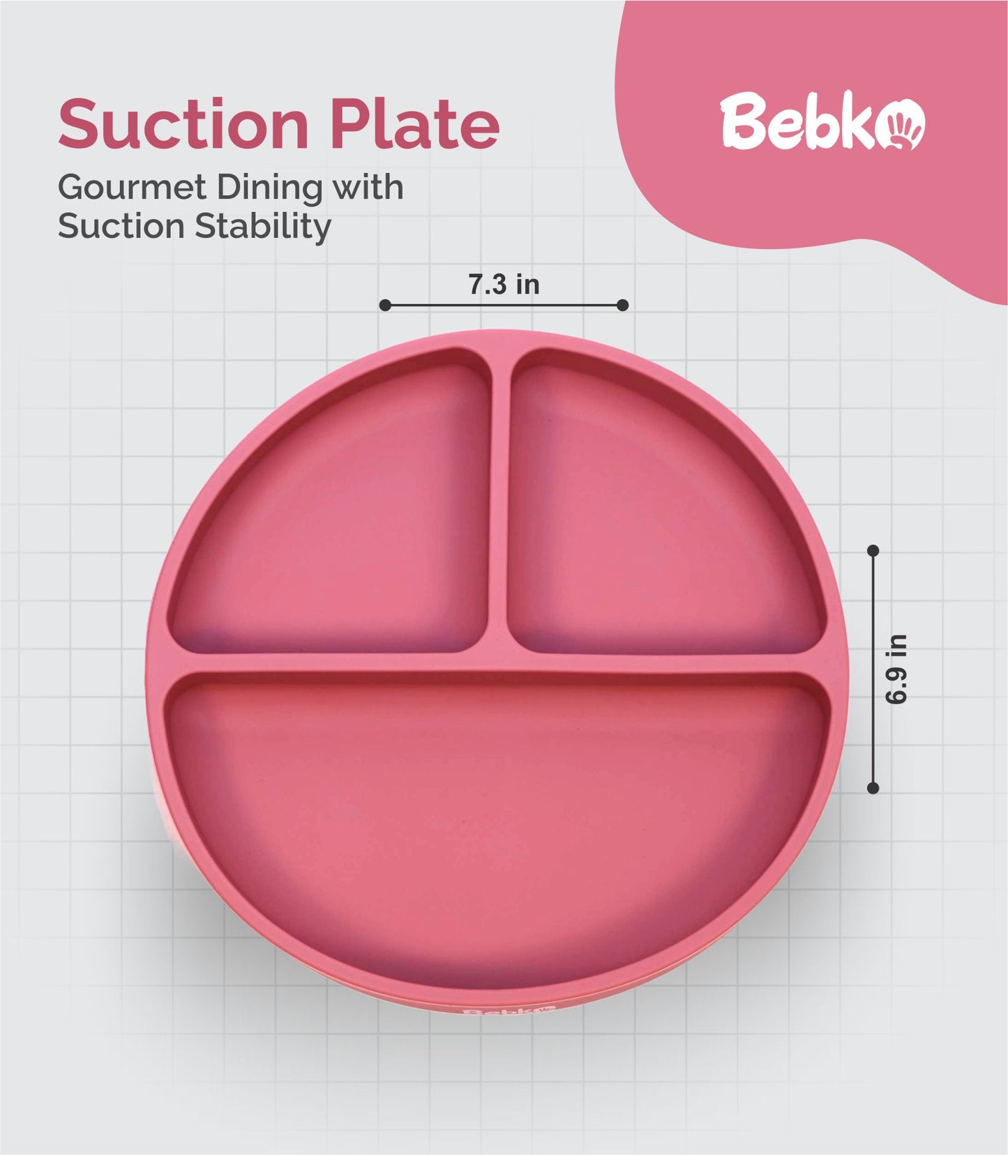 Bebko My First Baby Feeding Set | Silicone Baby Weaning Set of 6 Pcs | Tableware Kit