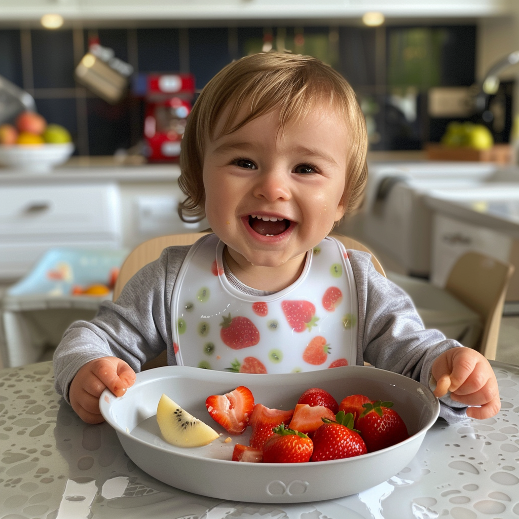 baby led weaning with silicone tableware bebko